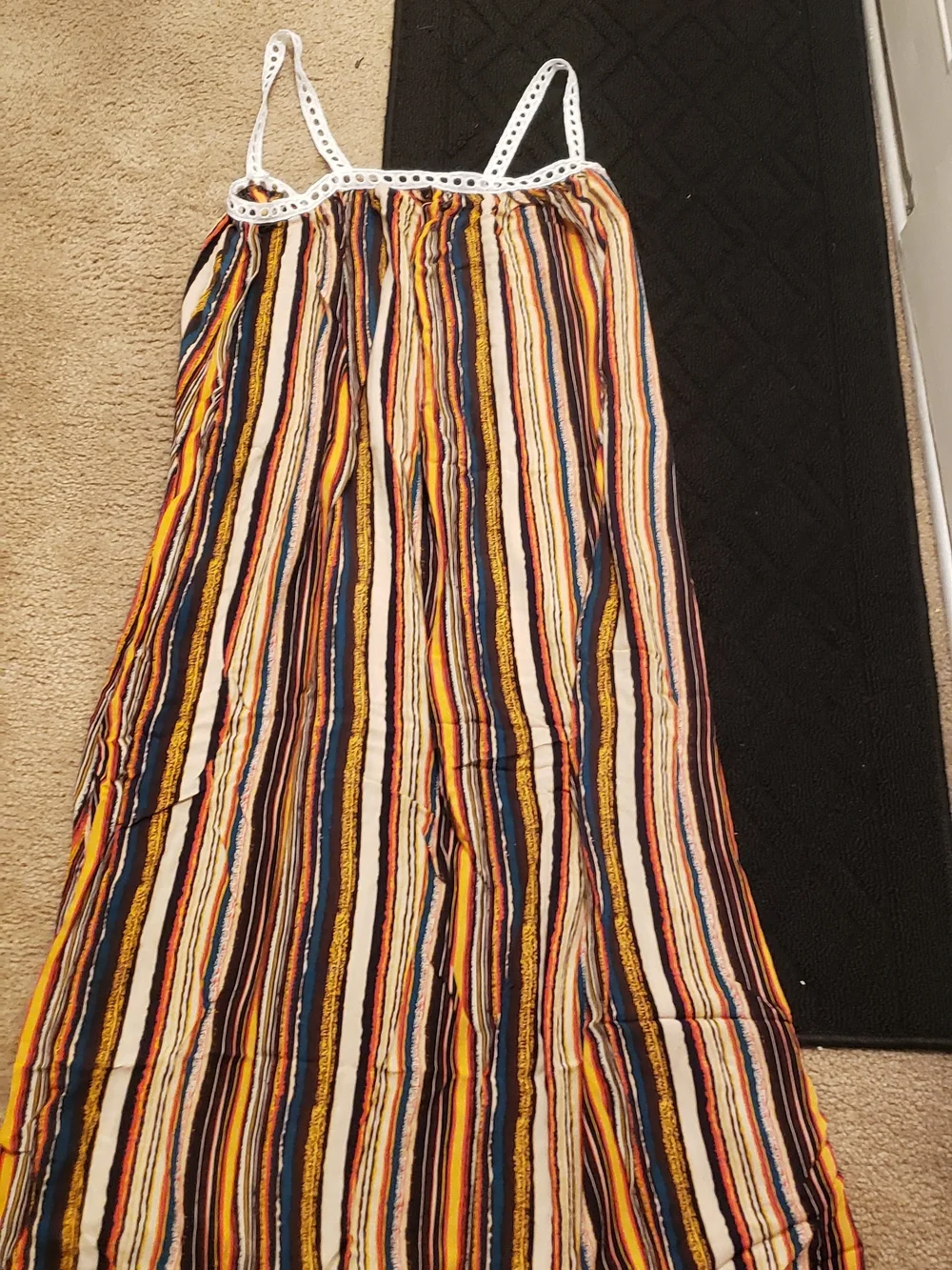 SHEIN Multicolor Vertical Stripe Maxi Skirt